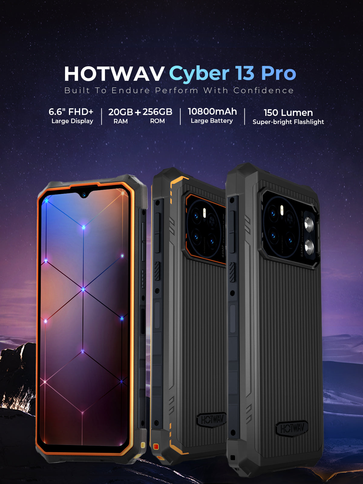HOTWAV Cyber 13 Pro Rugged Phone